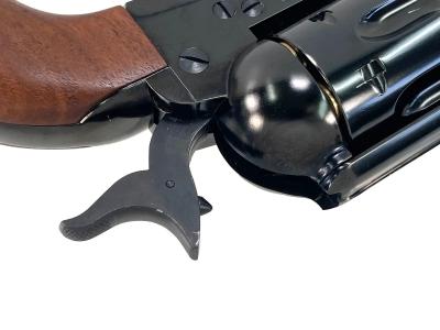 [マルシン] コルト SAA.45 ピースメーカー Wディープブラック Xカートリッジ 固定ホップ/新型バルブ ABS 木製グリップカスタム (中古)サブ画像へ6