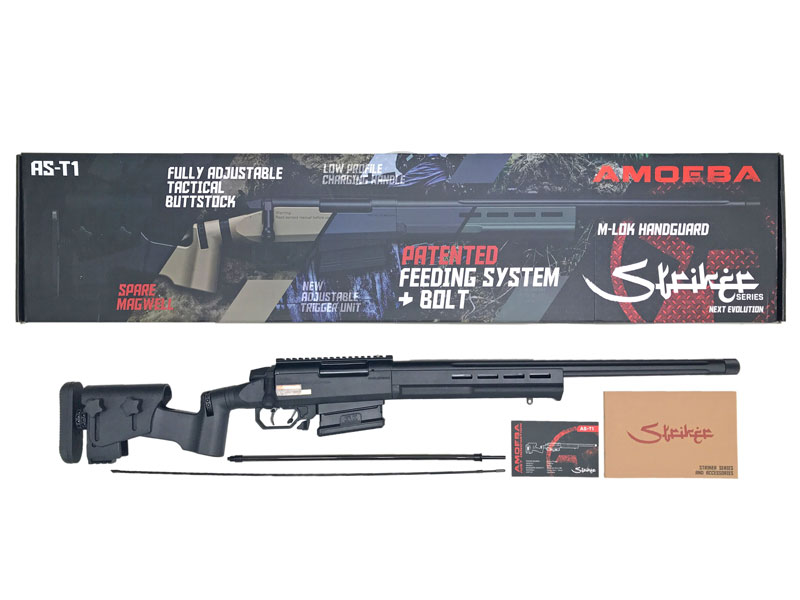 [ARES] 【Amoeba】 ストライカー AST-01 BK エアコッキング チャンバー内弾詰まり (中古)