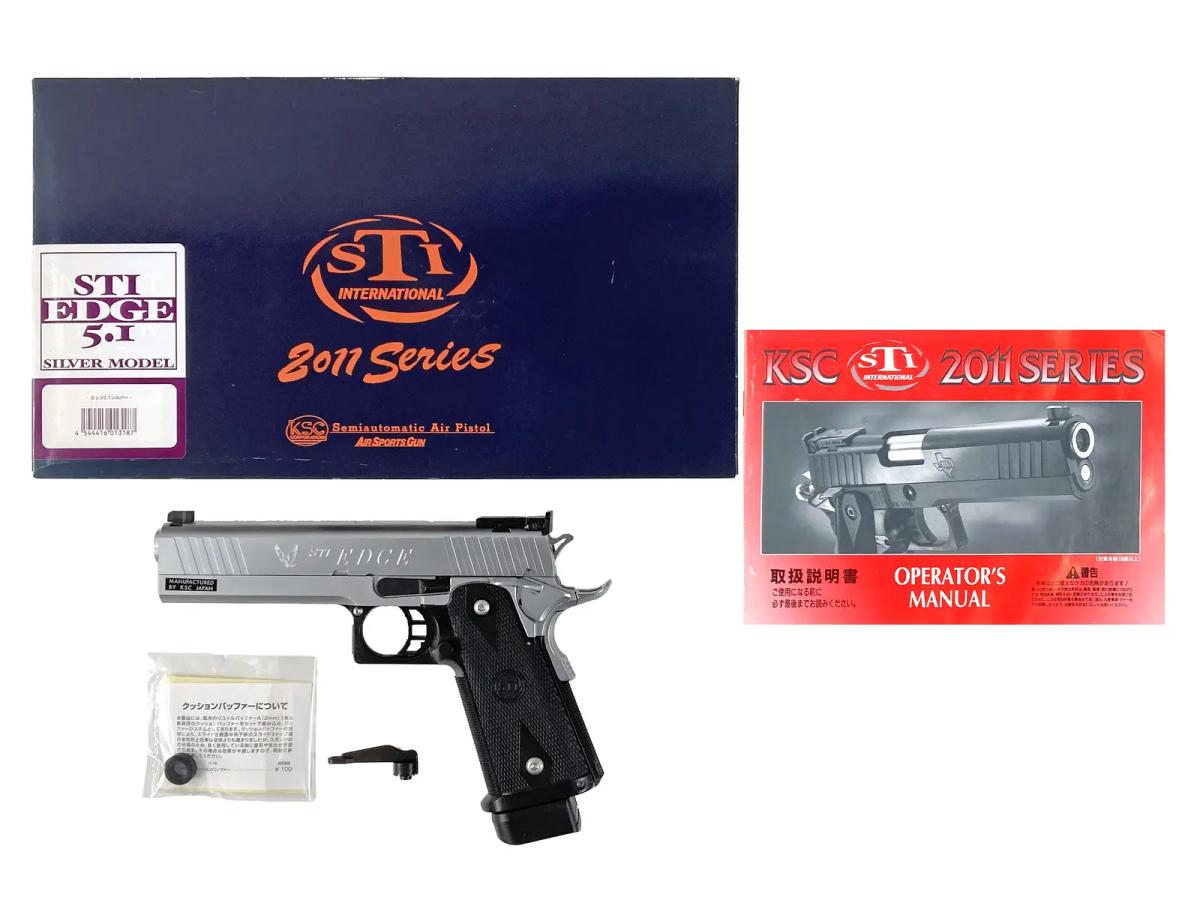 KSC] STI エッジ5.1 ステンレスシルバー ガスブローバック (中古)の