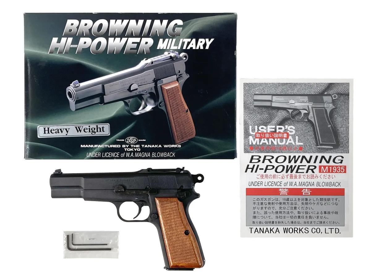 [タナカ] ブローニングハイパワー M1935 ミリタリー HW (中古)