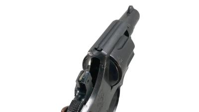 [コクサイ] S&W M10 スタンダードモデル 2インチ HW No.209 発火モデルガン 磁性樹脂 チェッカー木製グリップ仕様 ガンケース付 (中古)サブ画像へ7