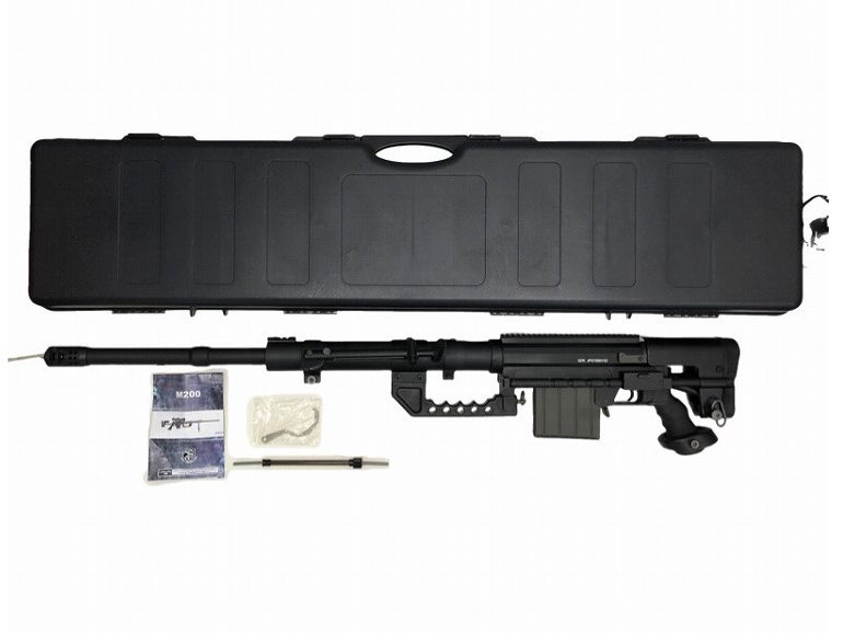 [S&T] Cheytac／チェイタック M200 BK エアコッキングライフル ハードガンケース付 箱痛み有 (中古)