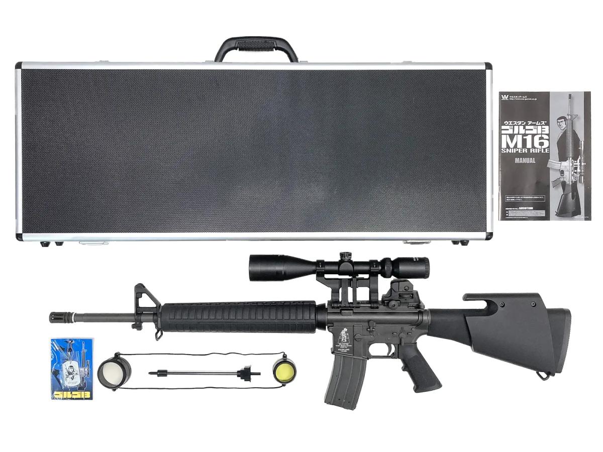 [WA] ゴルゴ13 M16 スナイパー・ライフル ガスブローバック (中古)