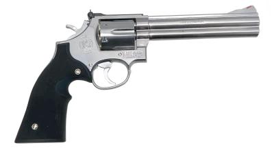 [マルシン] S&W M686 .357マグナム 6インチ DAVISタイプグリップ シルバーABS ガンケース付 (中古)サブ画像へ2