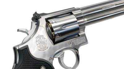 [マルシン] S&W M686 .357マグナム 6インチ DAVISタイプグリップ シルバーABS ガンケース付 (中古)サブ画像へ4