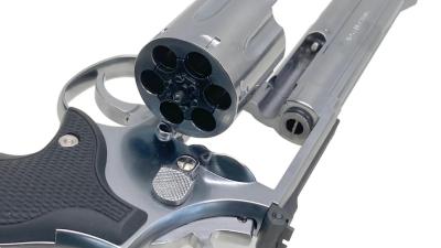 [マルシン] S&W M686 .357マグナム 6インチ DAVISタイプグリップ シルバーABS ガンケース付 (中古)サブ画像へ7