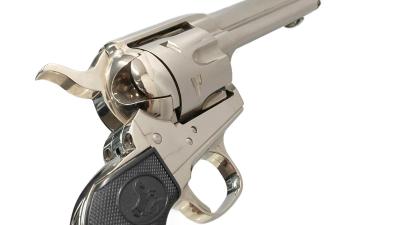 [CAW] コルト SAA 2nd ニッケルフィニッシュ アーティラリー 発火モデルガン グリップ変更 (未発火)サブ画像へ4