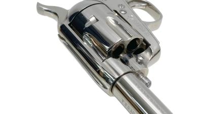 [CAW] コルト SAA 2nd ニッケルフィニッシュ アーティラリー 発火モデルガン グリップ変更 (未発火)サブ画像へ6