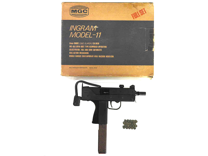 MGC] イングラム M11 MG-BLK ABS 発火モデルガン ボルトひび/錆びあり ...