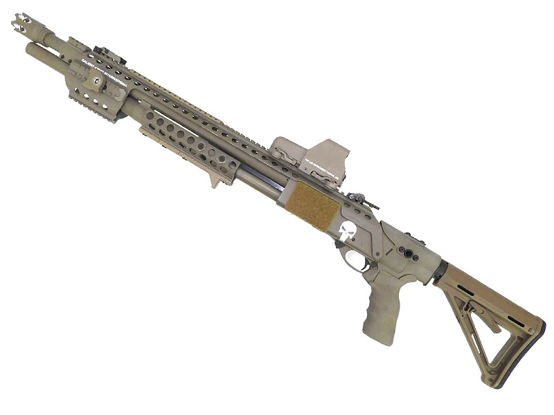 [G&P] レミントン M870 Shotgun-021B DEカラー エアコッキングガン セミカスタム (中古)