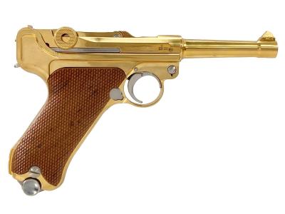[マルシン] ルガー P08 4インチ Parabellum 木製グリップ 金属モデルガン (中古)サブ画像へ2