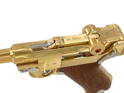 [マルシン] ルガー P08 4インチ Parabellum 木製グリップ 金属モデルガン (中古)サブ画像へ5