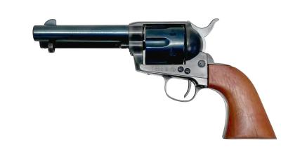 [ハドソン] コルト SAA ピースメーカー 4.3/4インチ シビリアン 発火モデルガン 木製グリップ仕様 ブルーイングカスタム (中古)サブ画像へ1