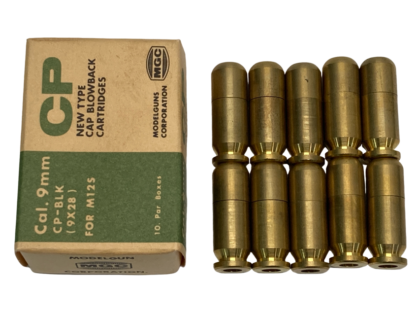 [MGC] Cal.9mm 9ｘ28 CP-BLK カートリッジ　10個セット / ベレッタ M12S (中古)