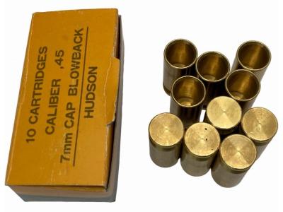[ハドソン] M3A1 グリースガン用カートリッジ CALIBER.45　7mmCAP ブローバック 10個入 (中古)サブ画像へ1