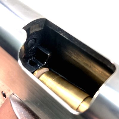 [マルシン／モデル工房S] コルトガバメント M1911A1 シルバーABS 発火モデルガン 組立キット完成品 木製グリップカスタム 火薬・樹脂グリップ等セット (中古)サブ画像へ7