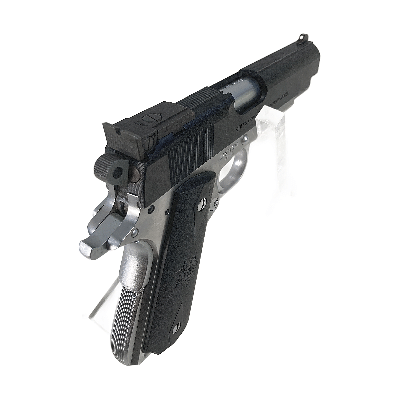 [WA] コルト コンバットコマンダーカスタム フレームシルバー 発火モデルガン グリップ変更 (中古)サブ画像へ3