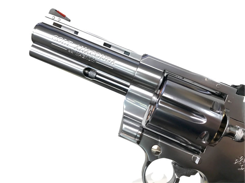 Marushin ガスガン COLT ANACONDA 4インチ HOGUE Marushin Anaconda 44 Magnum Revolver (4 inch) - Silver with