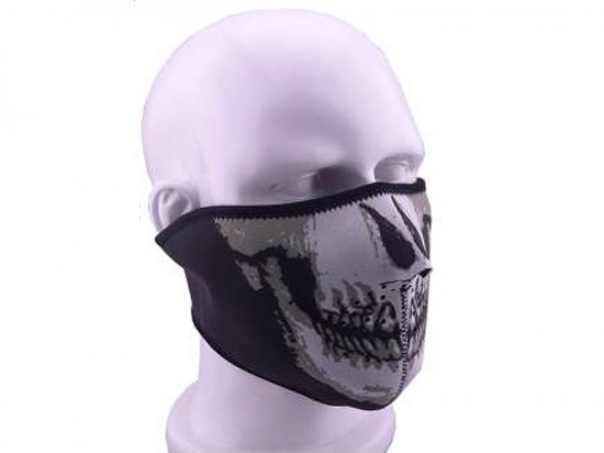 [honeyBee] ネオプレーン スカルマスク ハーフ・フェイス (新品)