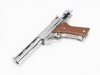 [MGC] 44オートマグ .44マグナム AMP-180 ニッケル シルバーモデル 木製グリップカスタム (未発火)