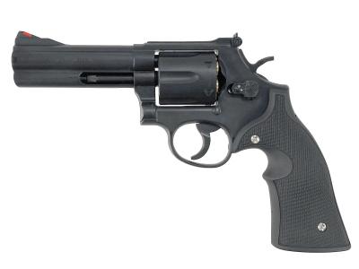 [マルシン] S&W M586 新型パッキンXカートリッジ 6mmBB ガスリボルバー DAVISタイプ ラバー調グリップ マットブラックABS (新品)サブ画像へ1
