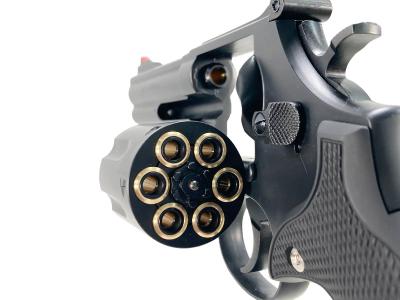 [マルシン] S&W M586 新型パッキンXカートリッジ 6mmBB ガスリボルバー DAVISタイプ ラバー調グリップ マットブラックABS (新品)サブ画像へ7