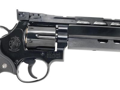 [マルシン] S&W M586 パワーカスタム 新型パッキンXカートリッジ 6mmBB ガスリボルバー DAVISタイプ ラバー調グリップ WディープブラックABS (新品)サブ画像へ4