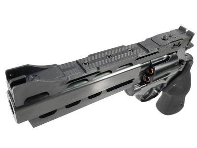 [マルシン] S&W M586 パワーカスタム 新型パッキンXカートリッジ 6mmBB ガスリボルバー DAVISタイプ ラバー調グリップ WディープブラックABS (新品)サブ画像へ7