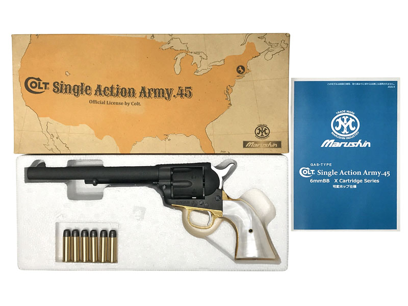 モデルガン　COLT SINGLE ACTION AREMYパール仕上グリップ モデルガン COLT SINGLE ACTION AREMYパール仕上グリップ モデル