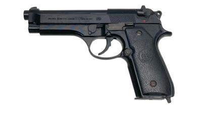 [ACG/スズキ] ベレッタ M92SB ヘアライン ブラックABS 発火モデルガン BERETTAラバーグリップ付 (中古)サブ画像へ1