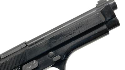 [ACG/スズキ] ベレッタ M92SB ヘアライン ブラックABS 発火モデルガン BERETTAラバーグリップ付 (中古)サブ画像へ4