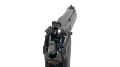 [ACG/スズキ] ベレッタ M92SB ヘアライン ブラックABS 発火モデルガン BERETTAラバーグリップ付 (中古)サブ画像へ5