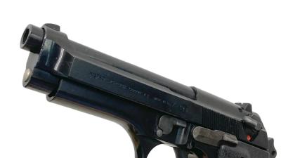 [ACG/スズキ] ベレッタ M92SB ヘアライン ブラックABS 発火モデルガン BERETTAラバーグリップ付 (中古)サブ画像へ6