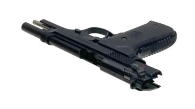 [ACG/スズキ] ベレッタ M92SB ヘアライン ブラックABS 発火モデルガン BERETTAラバーグリップ付 (中古)サブ画像へ7