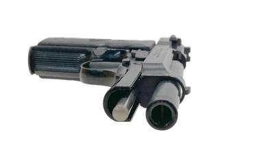 [ACG/スズキ] ベレッタ M92SB ヘアライン ブラックABS 発火モデルガン BERETTAラバーグリップ付 (中古)サブ画像へ8