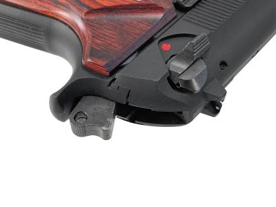 [KSC] ベレッタ U.S.9mm M9 ブラック ガスブローバック コンペンセイター/グリップカスタム ガンケース付属 (中古)サブ画像へ6