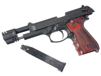 [KSC] ベレッタ U.S.9mm M9 ブラック ガスブローバック コンペンセイター/グリップカスタム ガンケース付属 (中古)サブ画像へ8