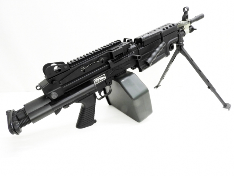 [A&K] M249 PARA フルメタル マガジン電源カスタム (中古) 製品詳細画像1 