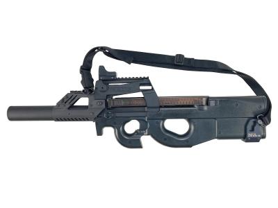 [東京マルイ] P90 スタンダード電動ガン 外装カスタム ダットサイト搭載 スリング装着 バットプレートべたつき ガンケース付属 (訳あり)サブ画像へ1