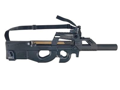 [東京マルイ] P90 スタンダード電動ガン 外装カスタム ダットサイト搭載 スリング装着 バットプレートべたつき ガンケース付属 (訳あり)サブ画像へ2