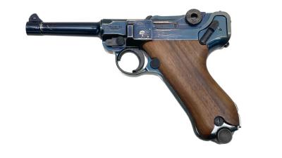 [MGC] ルガーP08 4インチ ABS メタルブルー MG-BLK オープンカート 発火モデルガン (中古)サブ画像へ1