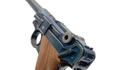 [MGC] ルガーP08 4インチ ABS メタルブルー MG-BLK オープンカート 発火モデルガン (中古)サブ画像へ5