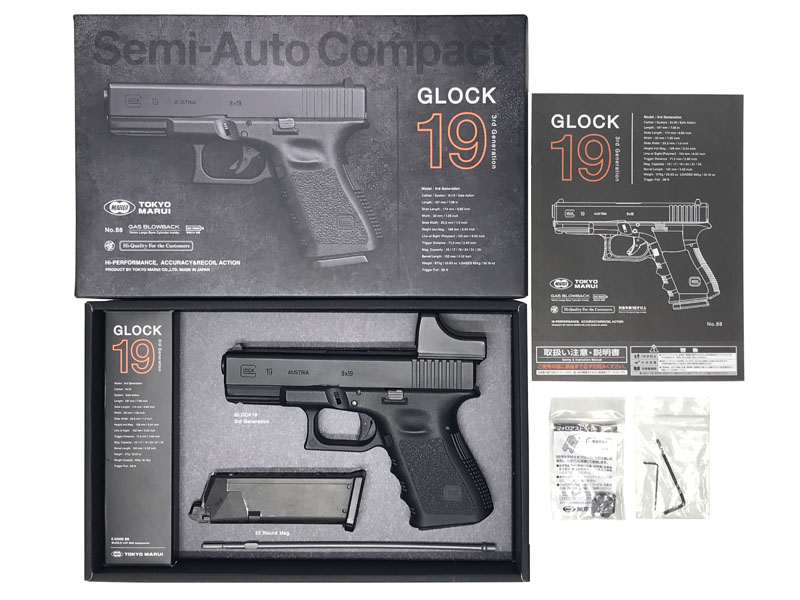 [東京マルイ] グロック19 / G19 Gen.3 ガスブローバック ドットサイトカスタム (中古)