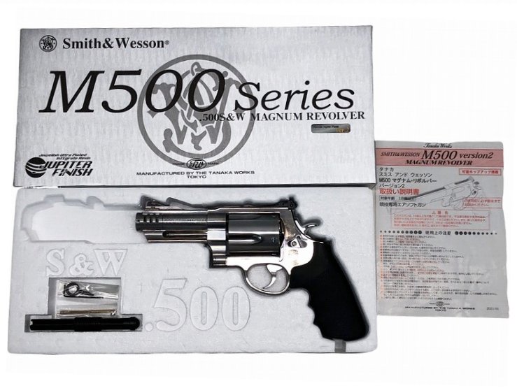 タナカ] S&W M500 3+1in ステンレスジュピターフィニッシュ Ver