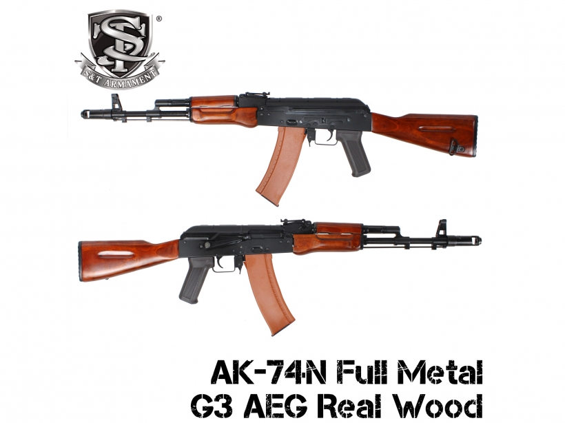 [S&T] AK-74N フルメタル G3電動ガン リアルウッド (新品取寄)