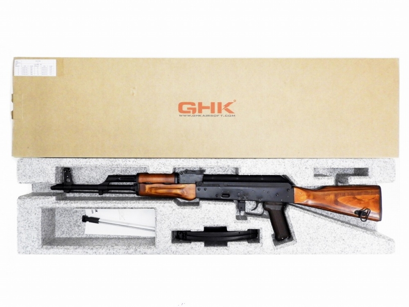 [GHK] AKM Co2 GBB ガスブローバックライフル リアルウッド (中古) メイン画像