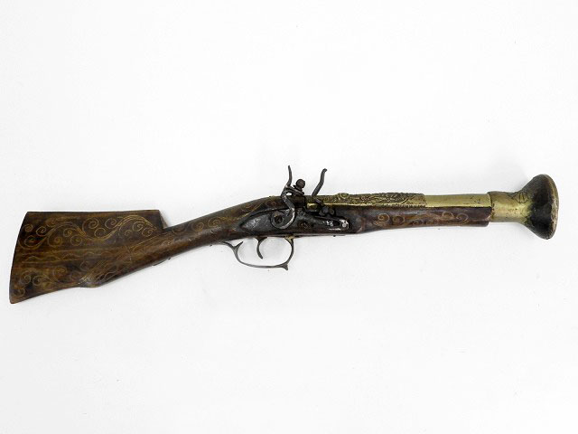 [メーカー不明] フリントロック ラッパ銃  装飾銃 アンティーク (中古) メイン画像