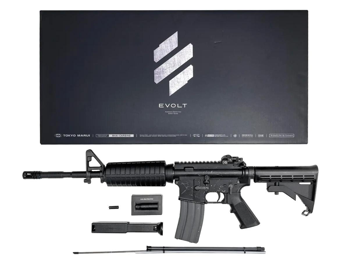 [東京マルイ] EVOLT No.1 M4A1 カービン 電動ガン レシーバー外装傷み バッテリーキャップ欠品