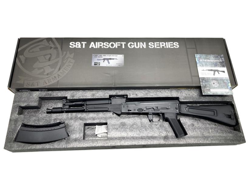 [S&T] AK-105 フルメタル電動ガン G3電子トリガー搭載 STAEG3113 セレクター＆チャージングハンドルカスタム (中古)