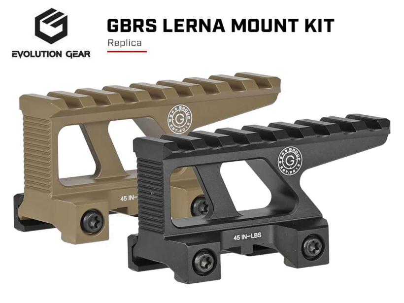 [Evolution Gear] XPS 対応 GBRS 2.91" ウルトラ ハイマウント BK/FDE 2カラー (新品取寄)